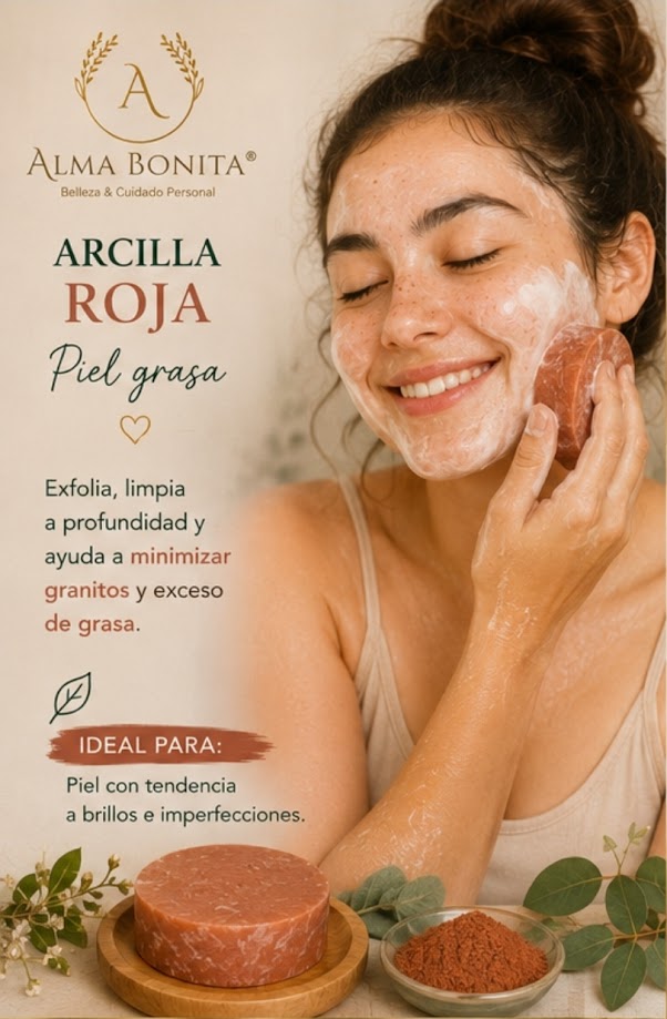 jabon arcilla roja