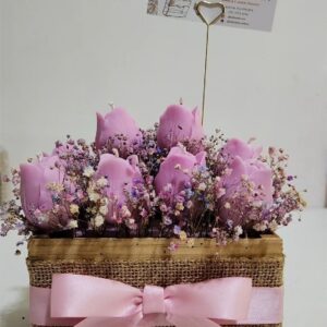 bouquet de velas flores personalizado